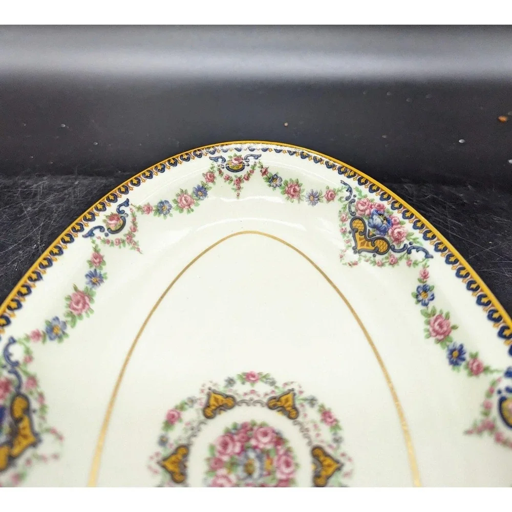 Vintage Oval Relish Dish Platter Theodore Haviland Limoges France Dora 8.75